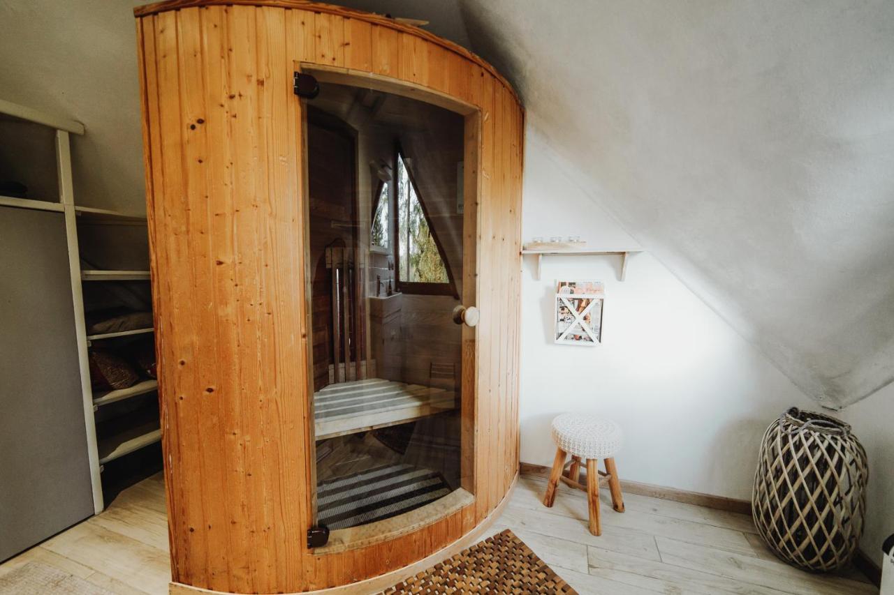 Chalet Scandinave Avec Sauna Ir - In The Woods Gesves Eksteriør billede